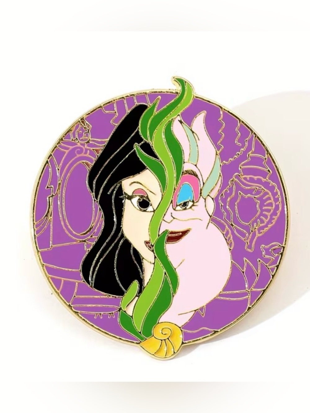 NWT-Ursula/Vanessa Villains 1.6” x 1.73” Metal Pin Brooch (Style B)